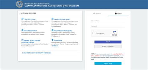 leris prc online registration|prc renewal ofw.